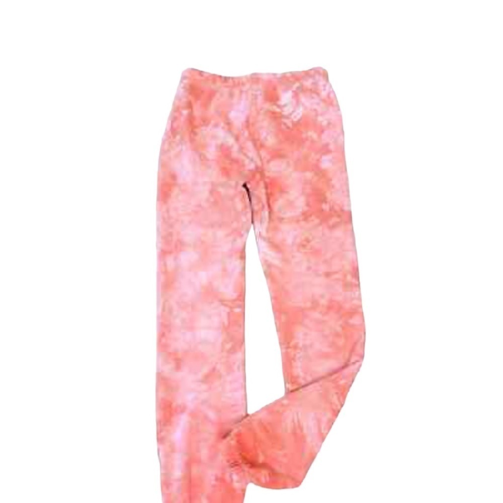 COTTON CITIZEN Dahlia Crystal Orange And White Tie-Dye Cotton Jogger - Picture 3 of 3